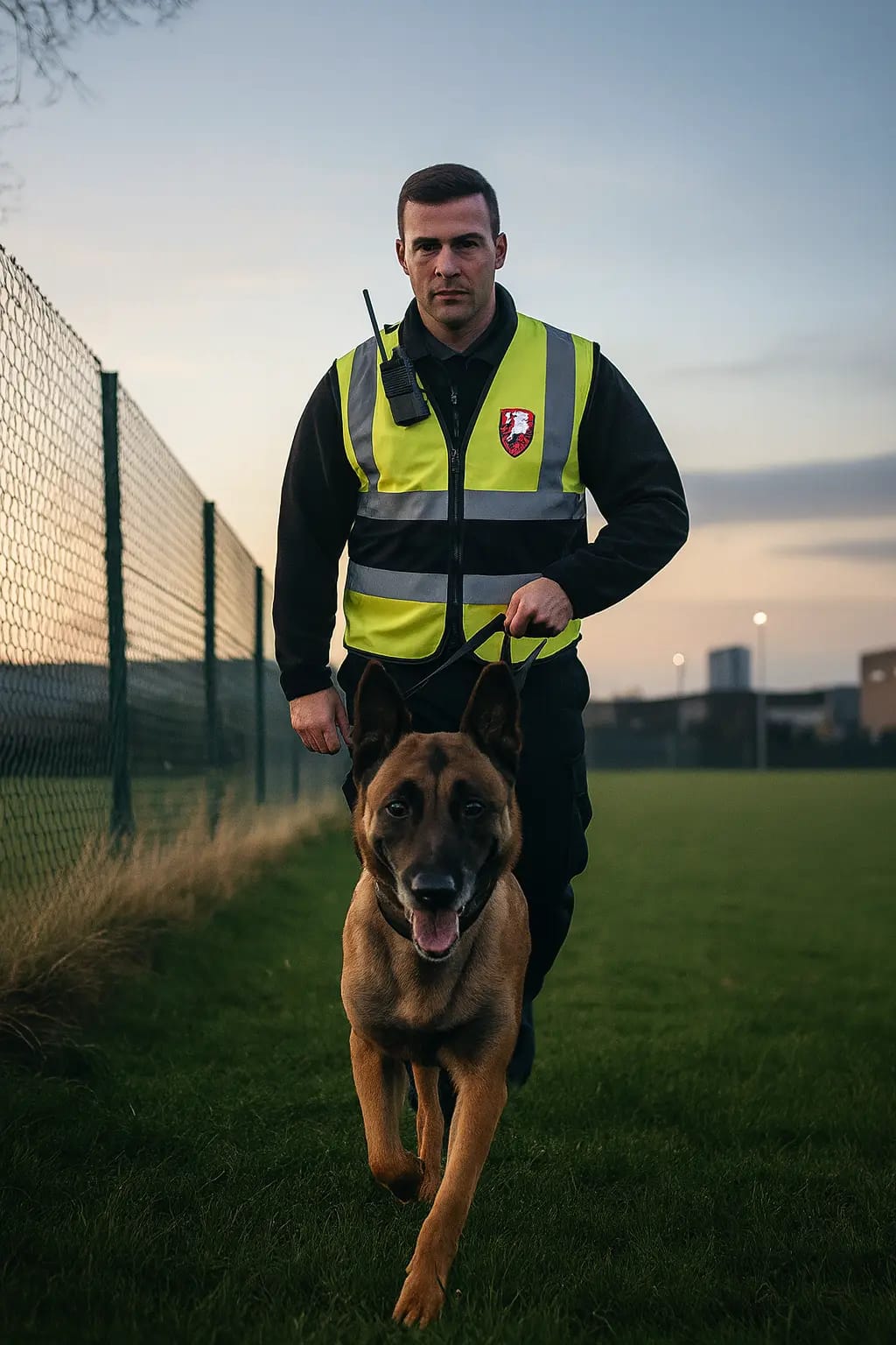 Professional security guard ensuring protection.